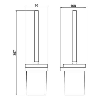 Ершик для унитаза Timo Petruma 15261/17 Золото матовое